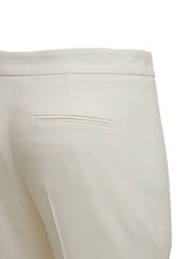 Alexander McQueen Viscose Blend High Rise Straight Pants