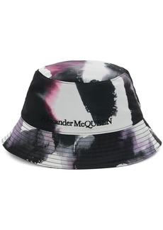 Alexander McQueen Watercolour Graffiti bucket hat