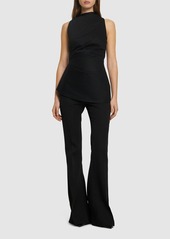 Alexander McQueen Wool High Rise Pants