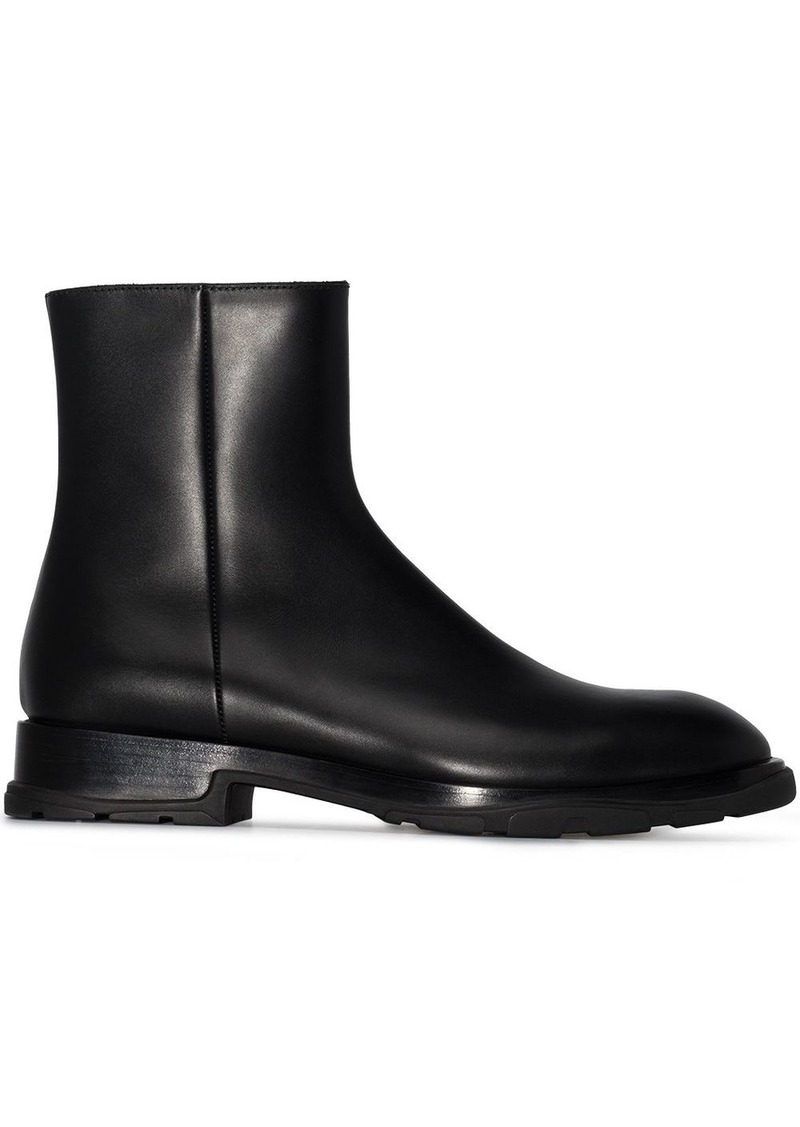 Alexander McQueen zip-up ankle boots