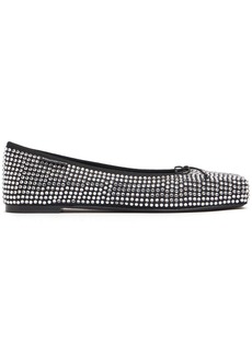 Alexander Wang 10mm Billie Satin & Crystal Flats