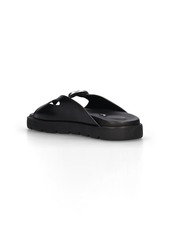 Alexander Wang 20mm Dome Leather Flatform Sandals