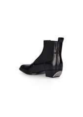 Alexander Wang 40mm Slick Leather Ankle Boots