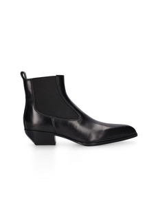 Alexander Wang 40mm Slick Leather Ankle Boots