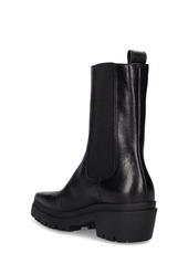 Alexander Wang 45mm Terrain Crackled Leather Ankle Boot