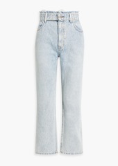 Alexander Wang - Belted high-rise straight-leg jeans - Blue - 32