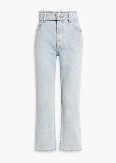Alexander Wang - Belted high-rise straight-leg jeans - Blue - 31