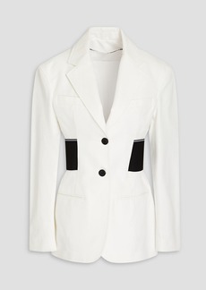 Alexander Wang - Cotton-blend twill blazer - White - US 2