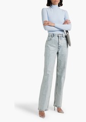 Alexander Wang - Crystal-embellished high-rise straight-leg jeans - Blue - 27