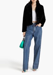 Alexander Wang - Crystal-embellished high-rise straight-leg jeans - Blue - 27