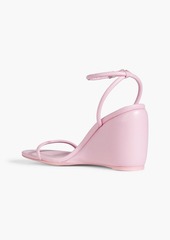 Alexander Wang - Dahlia 95 leather wedge sandals - Pink - EU 37