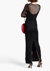 Alexander Wang - Draped woven maxi dress - Black - US 4