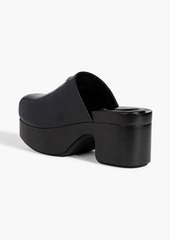 Alexander Wang - Embellished leather platform clogs - Black - EU 38