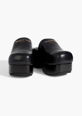 Alexander Wang - Embellished leather platform clogs - Black - EU 38