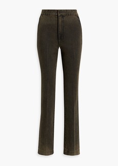 Alexander Wang - Faded high-rise flared jeans - Green - 24