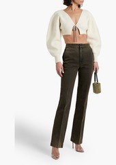 Alexander Wang - Faded high-rise flared jeans - Green - 24
