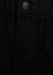 Alexander Wang - Logo-appliquéd high-rise wide-leg jeans - Black - L