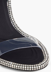 Alexander Wang - Nima 105 crystal-embellished leather and PVC sandals - Black - EU 35