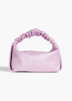 Alexander Wang - Scrunchie crystal-embellished satin tote - Purple - OneSize