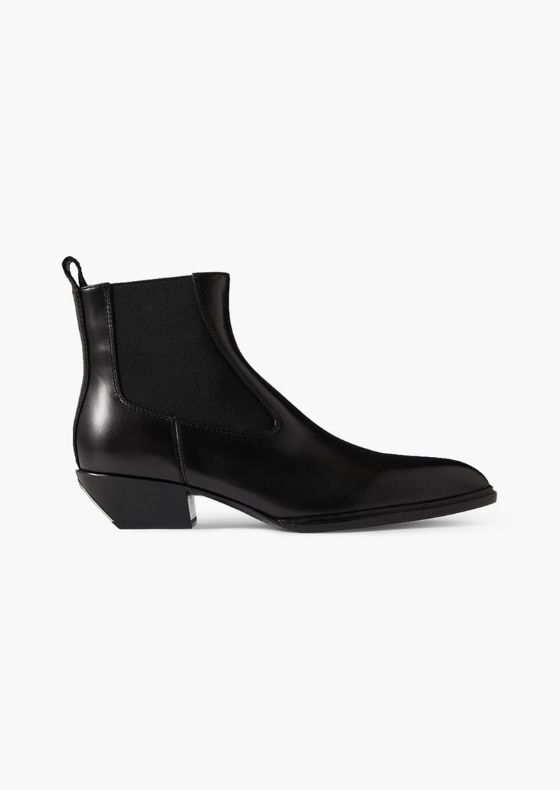 Alexander Wang - Slick leather ankle boots - Black - EU 35.5