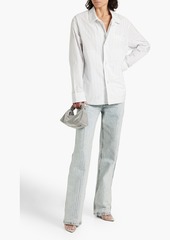 Alexander Wang - Striped poplin shirt - White - XS