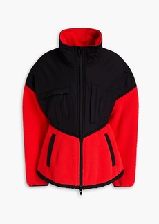 Alexander Wang - Two-tone fleece and shell jacket - Red - M