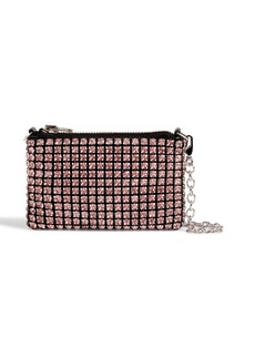 Alexander Wang - Wangloc nano crystal-embellished shell shoulder bag - Pink - OneSize