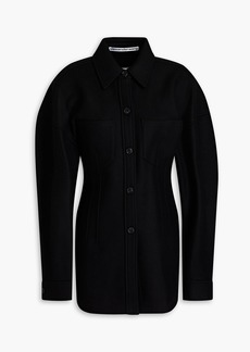 Alexander Wang - Wool-blend felt shirt jacket - Black - US 2