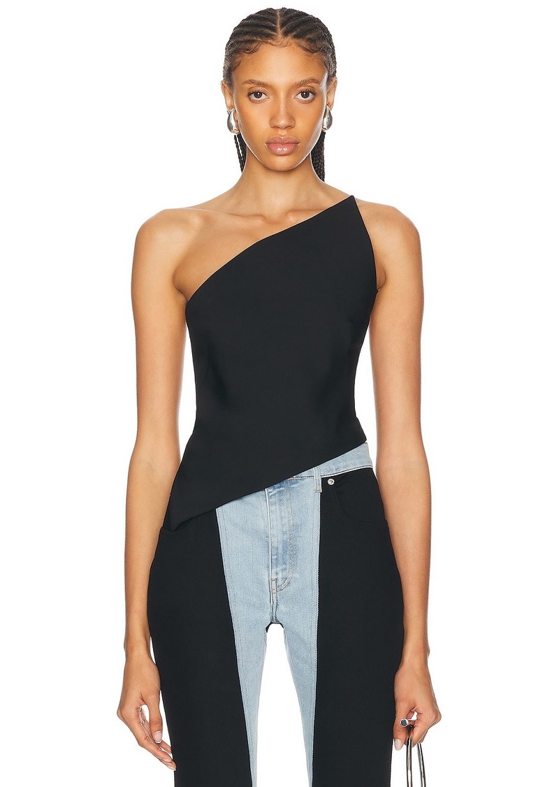 Alexander Wang Asymmetric Pointed Hem Top