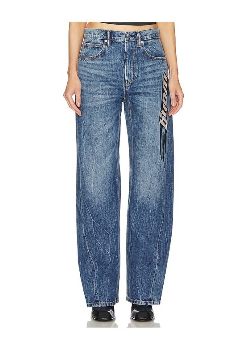 Alexander Wang Balloon Jean Embroidered Logo