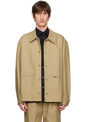 Alexander Wang Beige Pocket Shirt Jacket