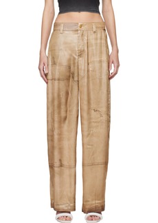 Alexander Wang Beige Trompe L'ail Trousers