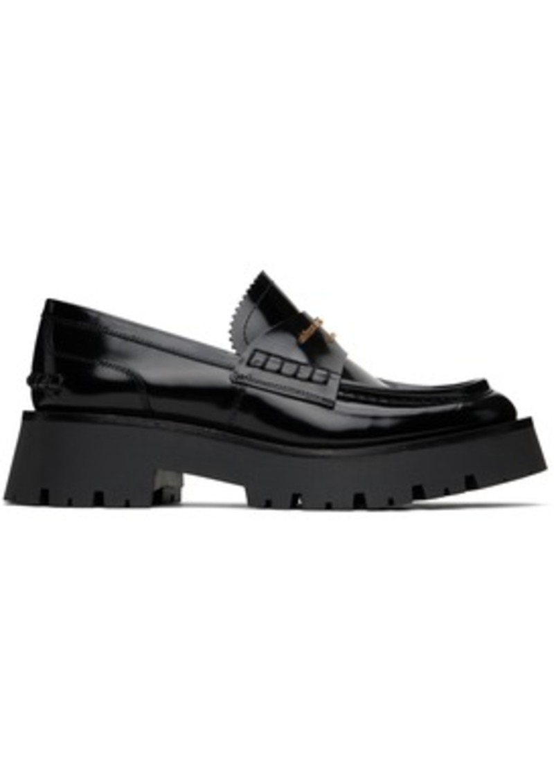 Alexander Wang Black Carter Mid-Heel Lug Loafers