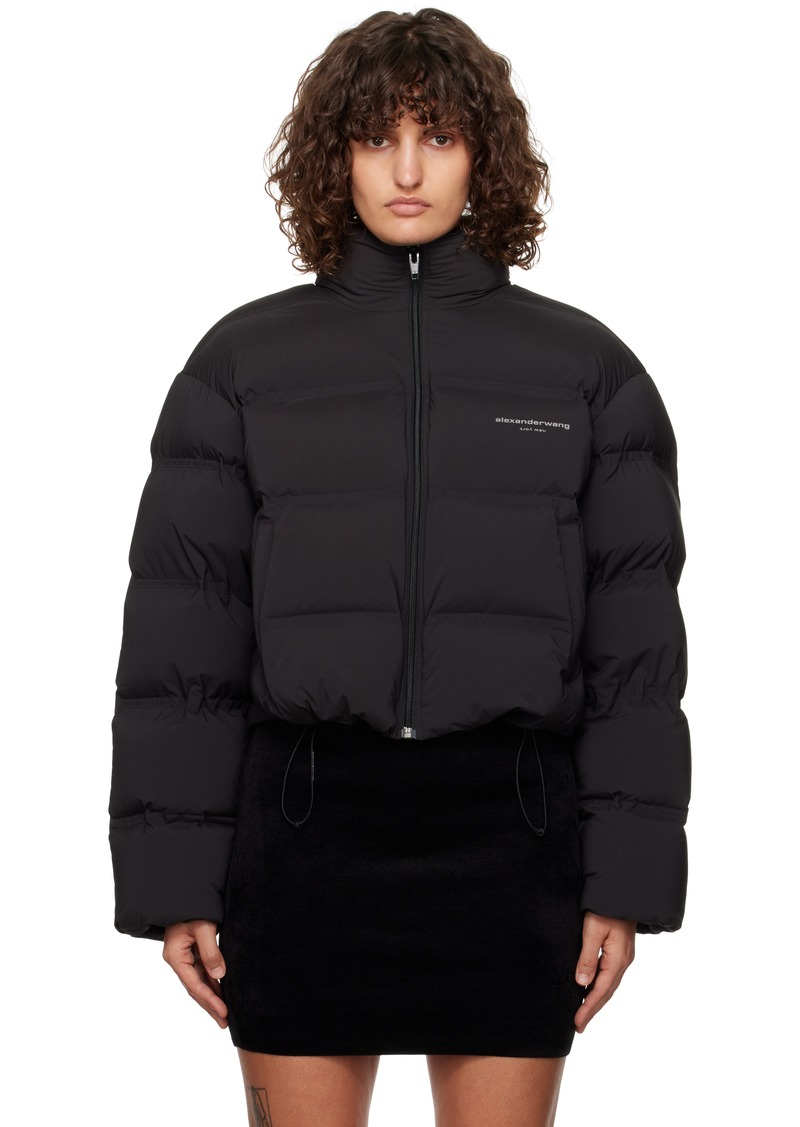 Alexander Wang Black Cropped Down Jacket