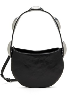 Alexander Wang Black Dome Crackle Leather Multi Carry Bag