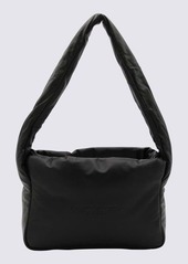 ALEXANDER WANG BLACK LEATHER RYAN PUFF SHOULDER BAG