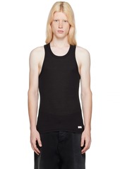 Alexander Wang Black Scoop Neck Tank Top