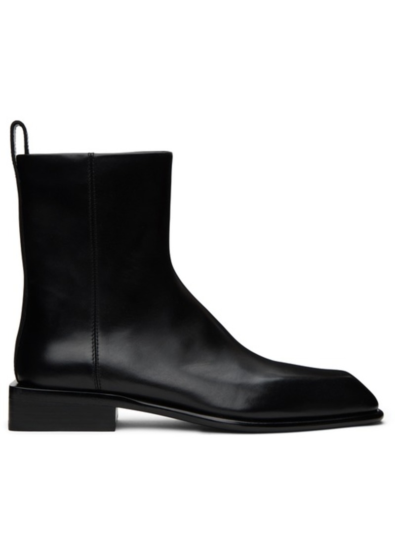 Alexander Wang Black Throttle Leather Boots