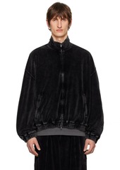 Alexander Wang Black Track Zip Sweatshirt