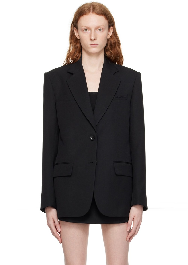 Alexander Wang Black Two-Button Blazer