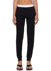 Alexander Wang Black Waffle Lounge Pants