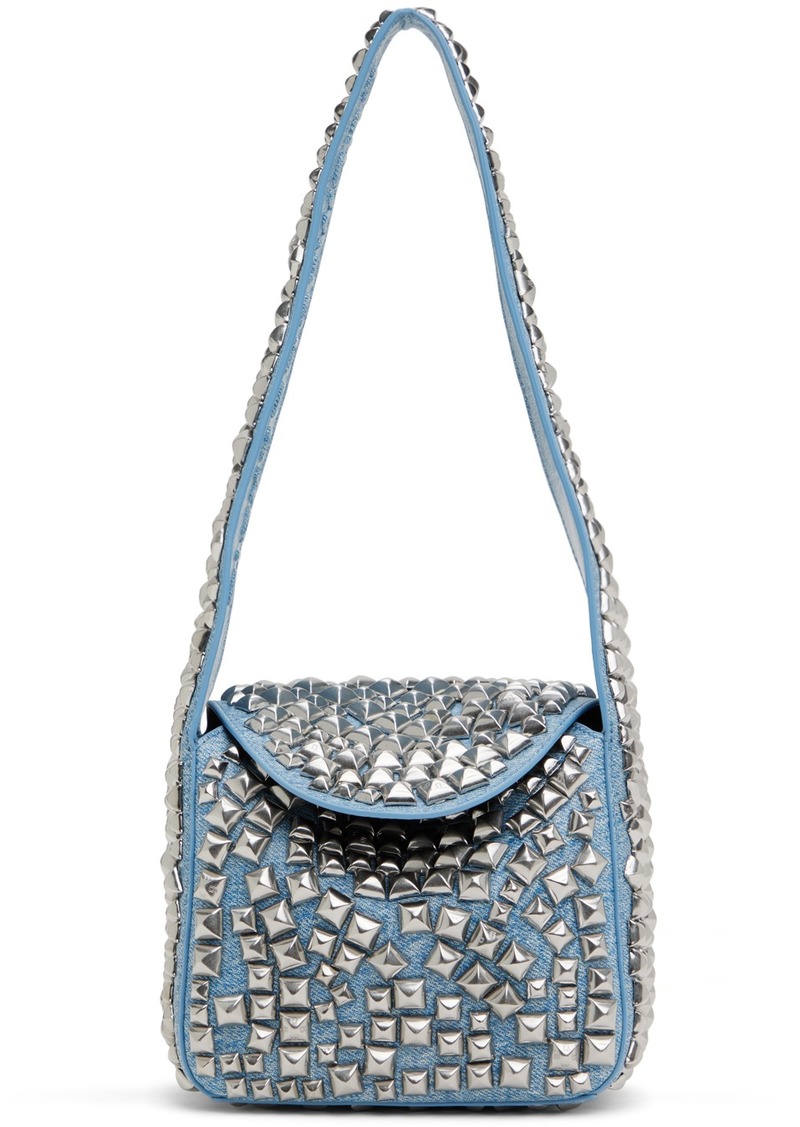 Alexander Wang Blue & Silver Spike Small Bag