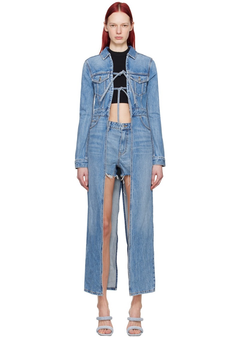 Alexander Wang Blue Duster Denim Coat