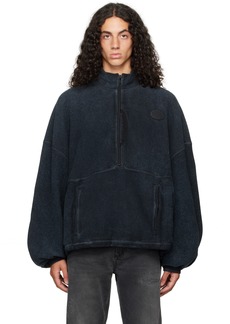 Alexander Wang Blue Half-Zip Sweatshirt