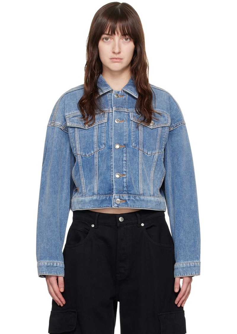 Alexander Wang Blue Oversized Denim Jacket