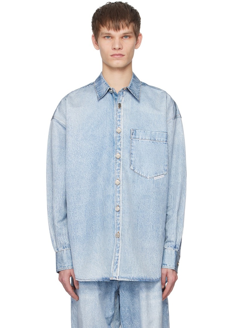Alexander Wang Blue Printed Shirt