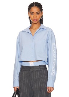 Alexander Wang Button Down Cropped Shirt