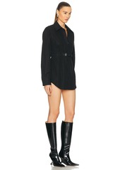 Alexander Wang Button Down Tunic Dress With Leather Belt
