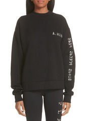 alexander wang credit card sweatshirt