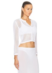 Alexander Wang Cropped Crewneck Cardigan